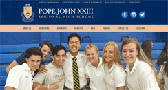 Desktop Screenshot of popejohn.org